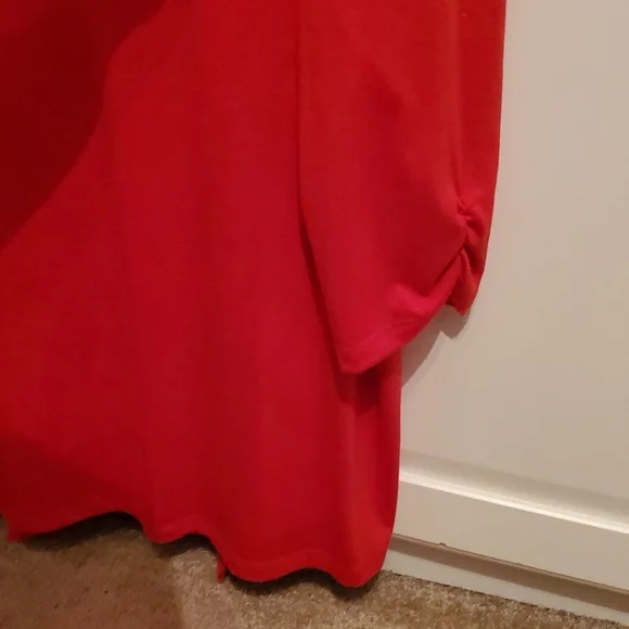 Serengeti 2X Cardigan Top With Built In Shirt Red Zebra Print Bling - Picture 12 of 12